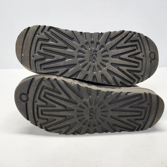 UGG Australia Boots Womens 5 Classic Cardy Tall Winter Boots 5819 Grey Fabric - Picture 12 of 13